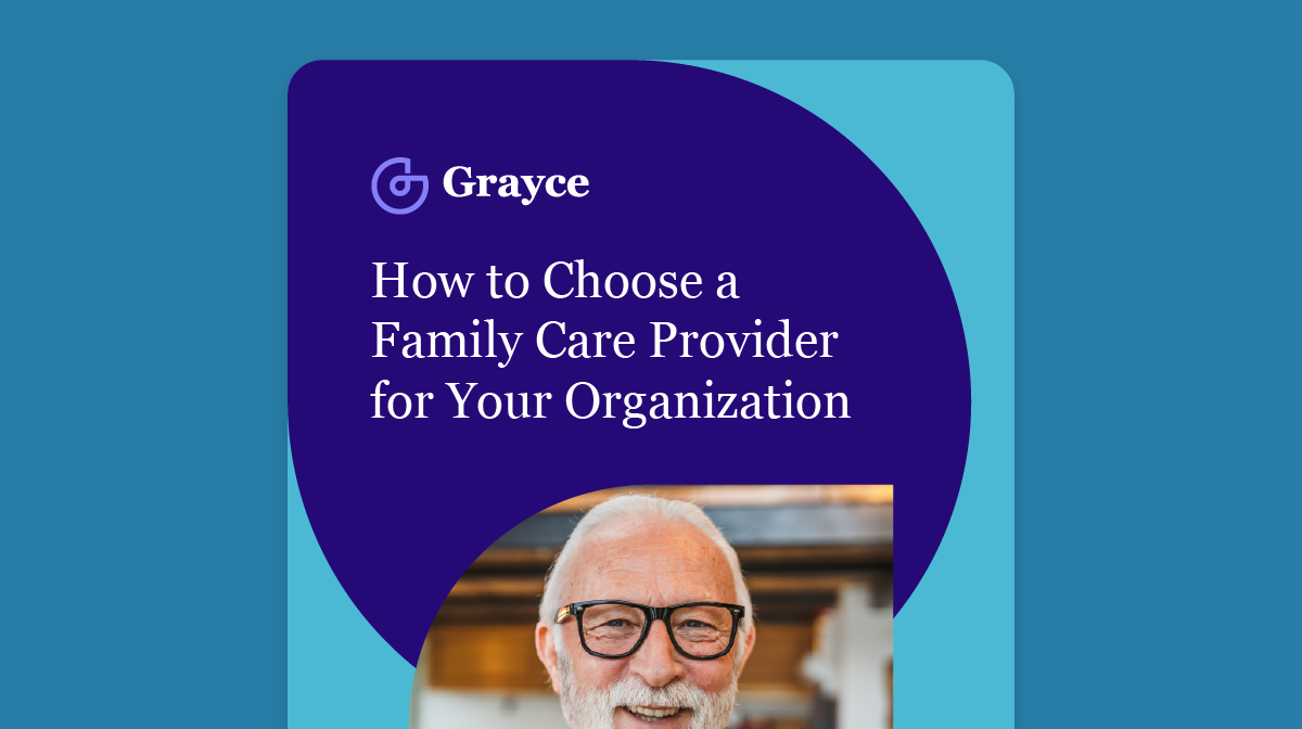 How to choose a family care provider at your organization banner.