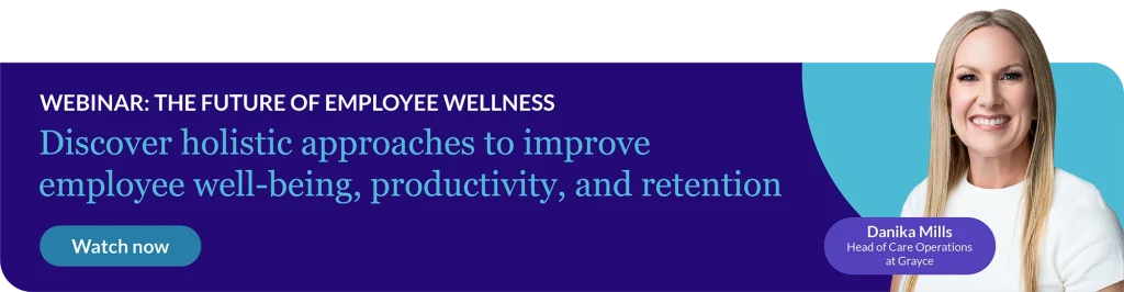 The future of employee wellness webinar banner.