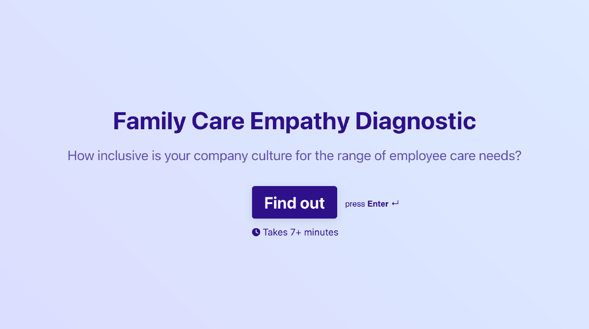 Family Care Empathy Diagnostic banner.