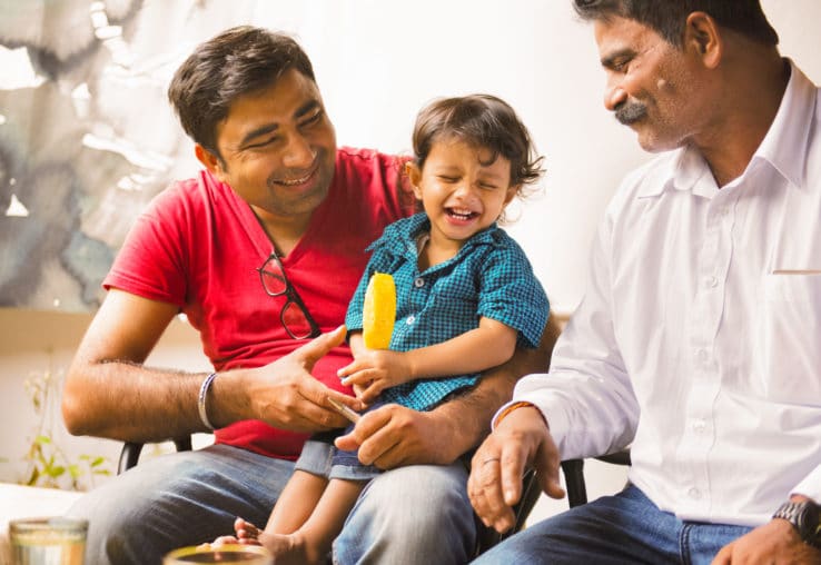 A happy Indian family