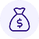 Money bag icon.