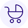Baby stroller icon.