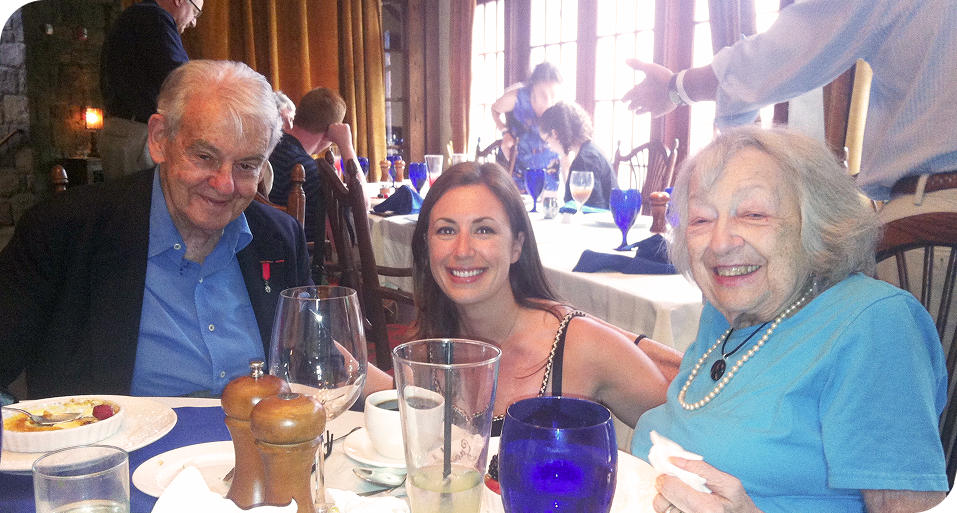 Julia Cohen-Sebastien and her parents.